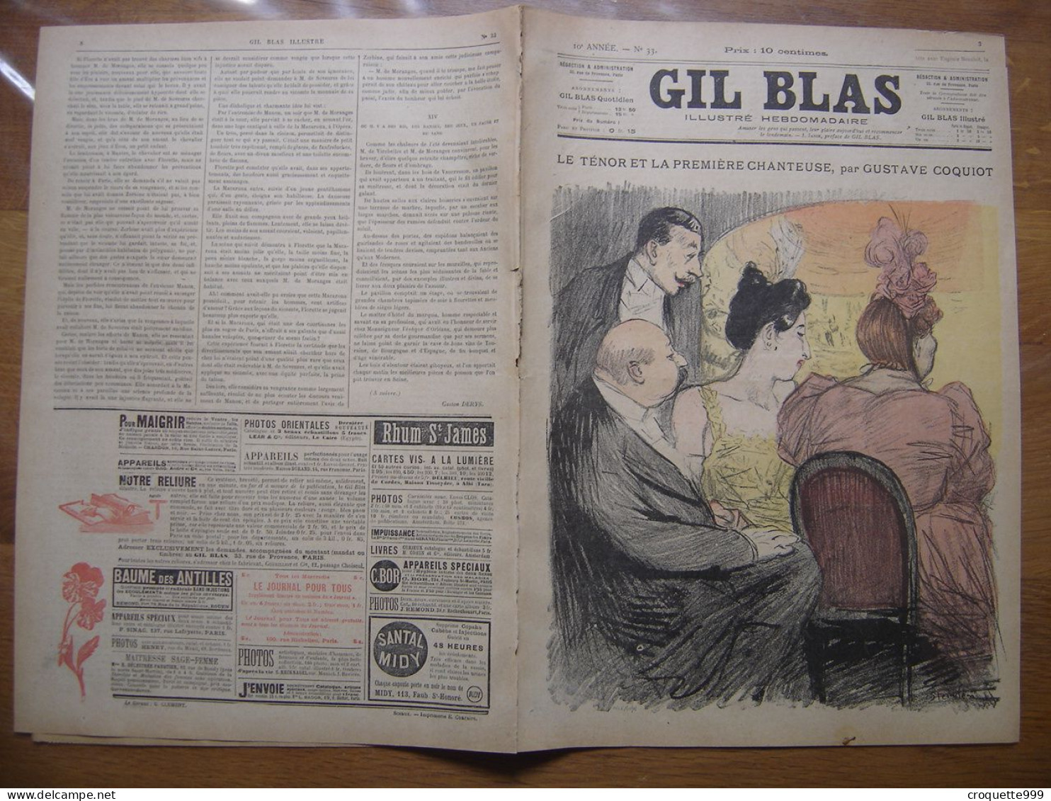 1900 GIL BLAS 33 Steinlen Weiluc Balluriau - Other & Unclassified