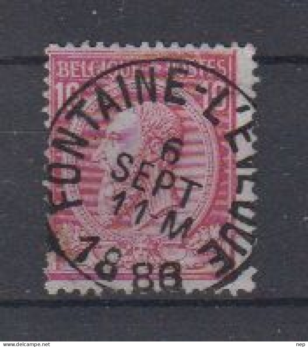 BELGIË - OBP - 1884/91 - Nr 46 T0 (FONTAINE-L'EVEQUE) - Coba + 2.00 € - 1884-1891 Léopold II