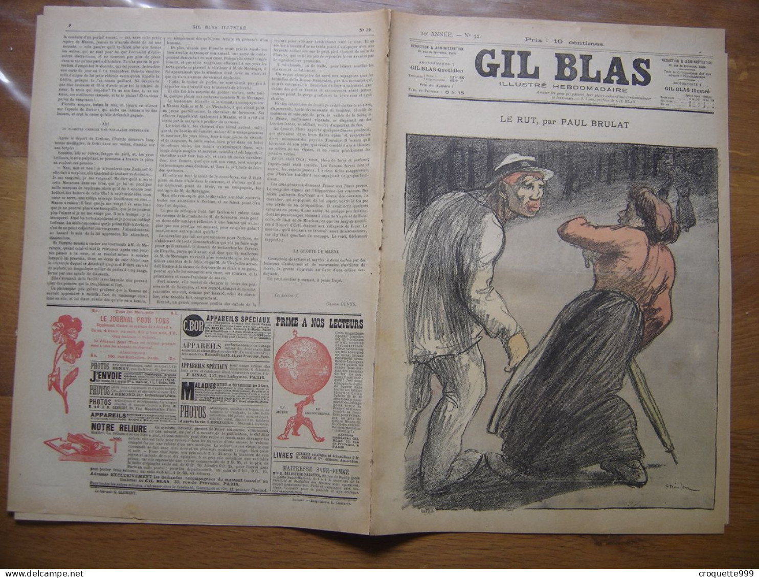 1900 GIL BLAS 32 Steinlen Jacques Debut Balluriau - Other & Unclassified