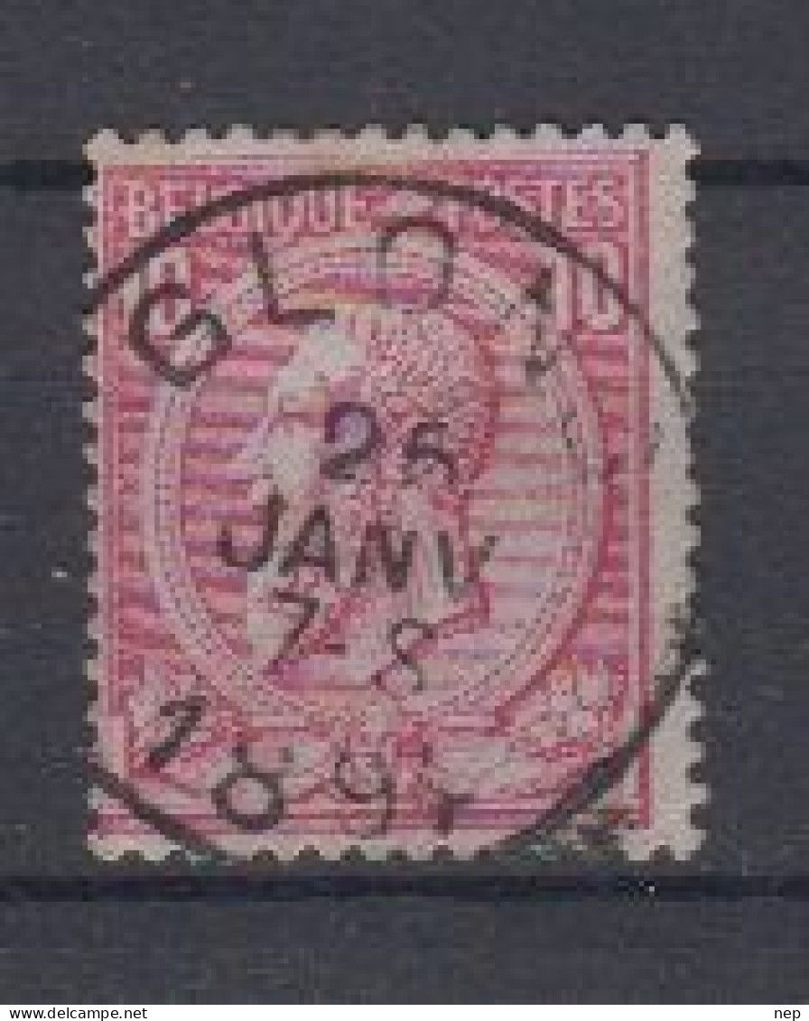 BELGIË - OBP - 1884/91 - Nr 46 T0 (GLONS) - Coba + 4.00 € - 1884-1891 Leopoldo II