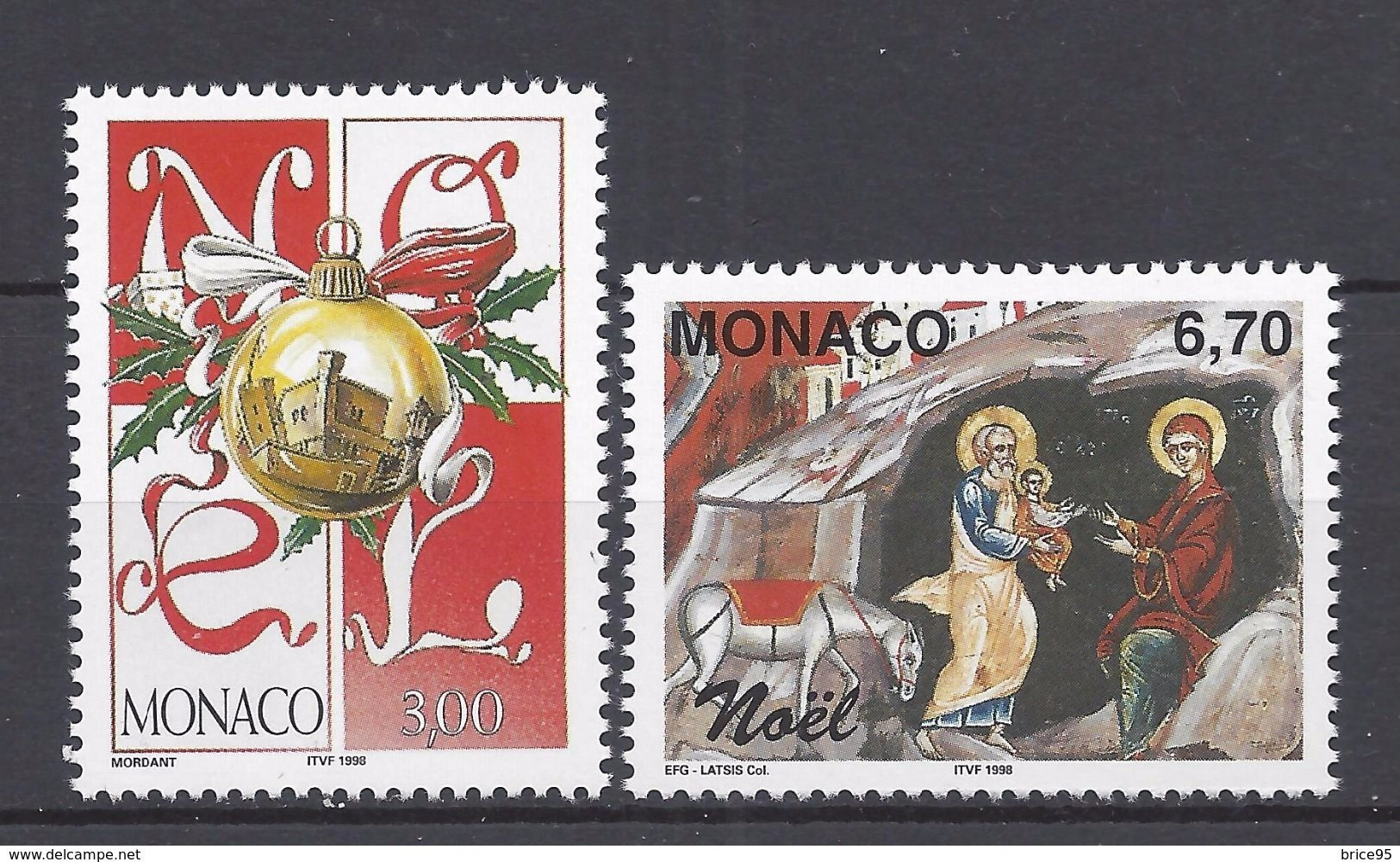 Monaco - YT N° 2177 Et 2178 ** - Neuf Sans Charnière - 1998 - Ungebraucht