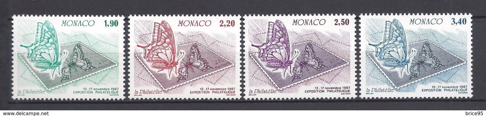 Monaco - YT N° 1585 à 1588 ** - Neuf Sans Charnière - 1987 - Neufs