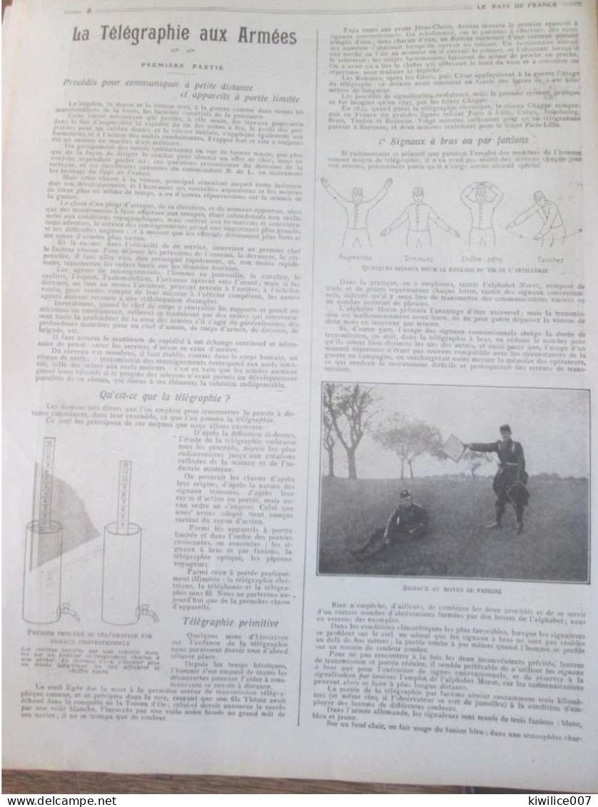 Guerre 14-18 Le Telegraphe  Télégraphie Sur Le Front - Non Classificati