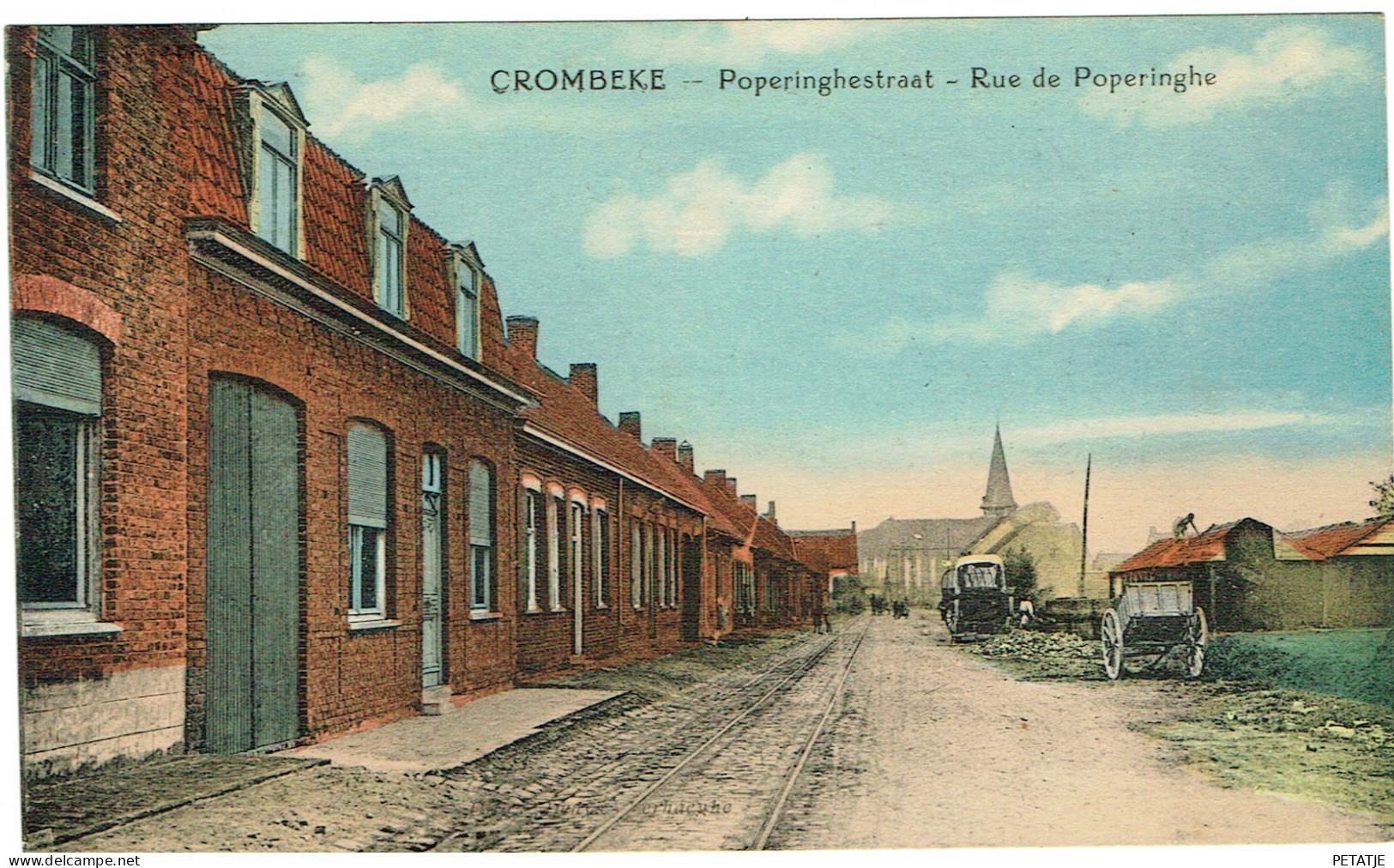 Crombeke , Poperinghestraat - Poperinge