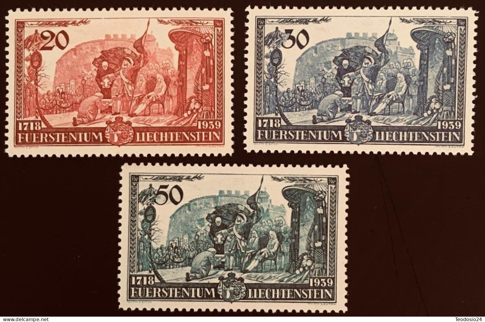 Liechtenstein 1939 Avènement Du Prince François-Joseph II Yt  155  A 157  ** - Unused Stamps