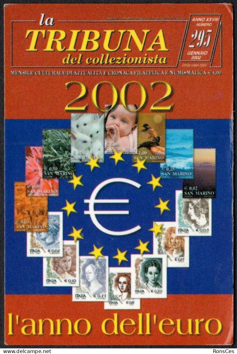 ITALIA 2002 - CALENDARIO TASCABILE - LA TRIBUNA DEL COLLEZIONISTA - L'ANNO DELL'EURO - I - Small : 2001-...