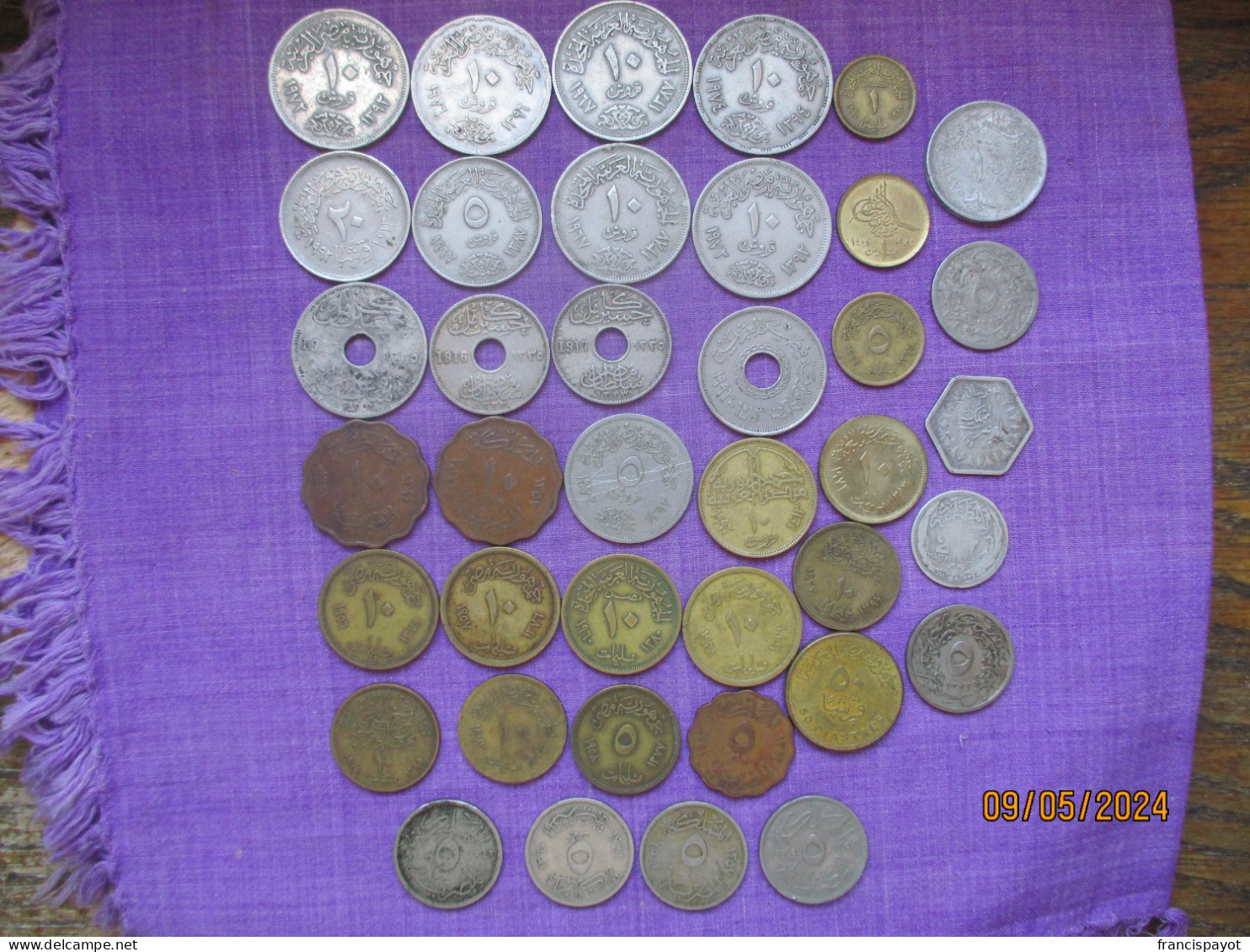 Egypt: Lot 39 Pièces 1916 - 1992 - 2 Silver Coins - Egitto