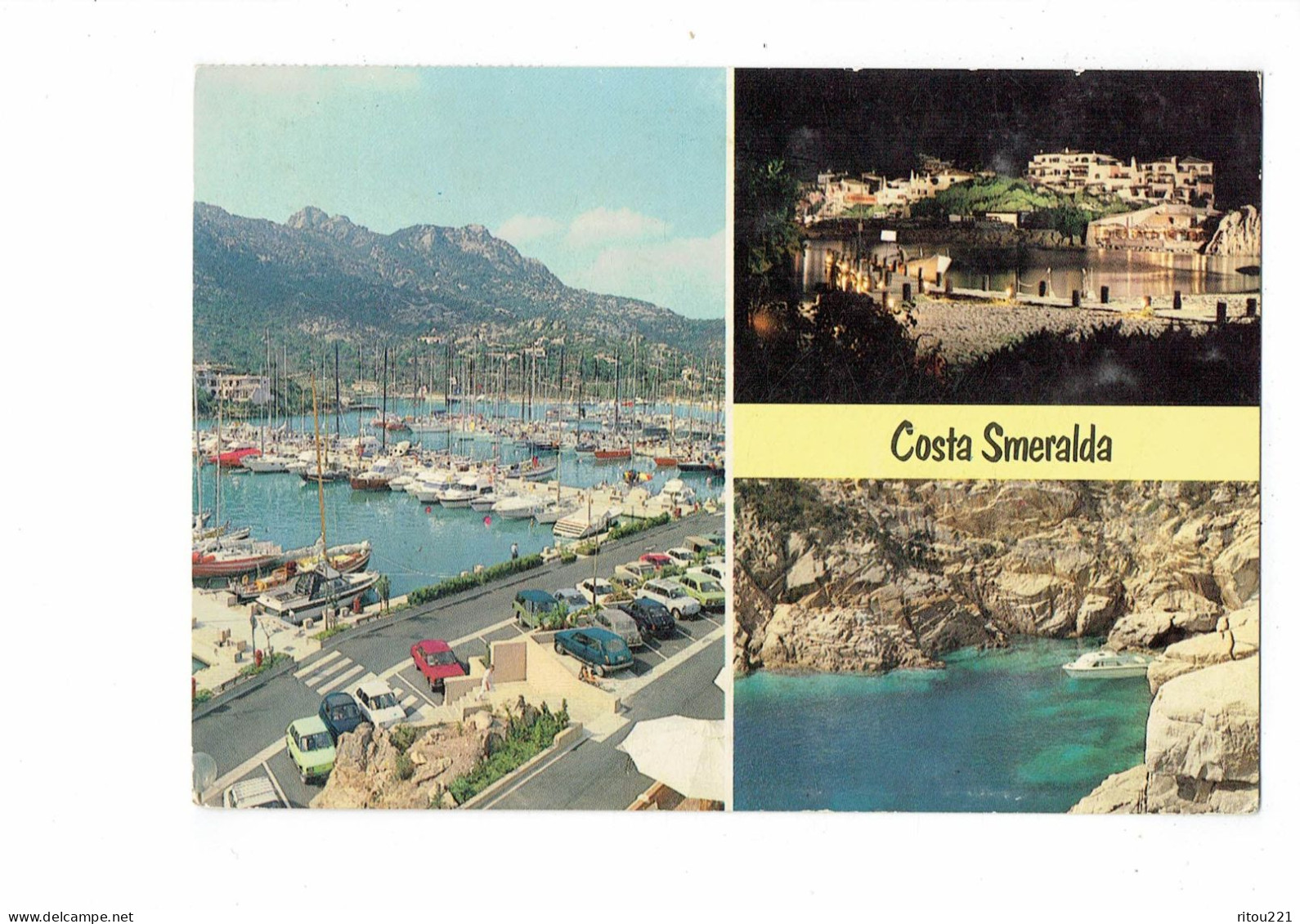 Cpm - Costa Smeralda - Italie - Bateau Voiture R5 RENAULT Jeep - Sonstige & Ohne Zuordnung