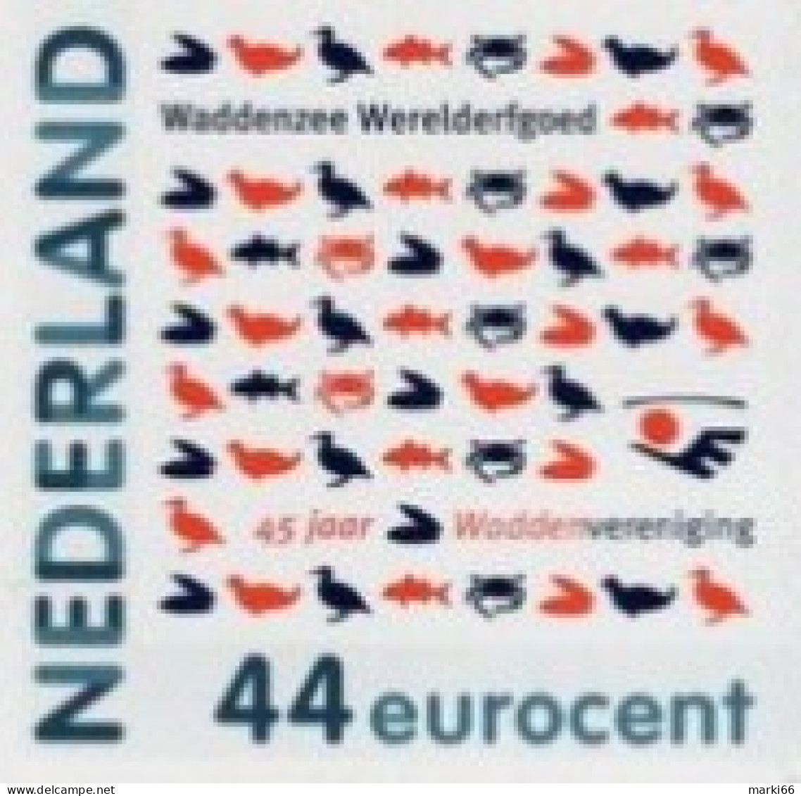 Netherlands - 2010 - World Heritage - Waddenzee Natural Reserve - Mint Self-adhesive Stamp - Ongebruikt