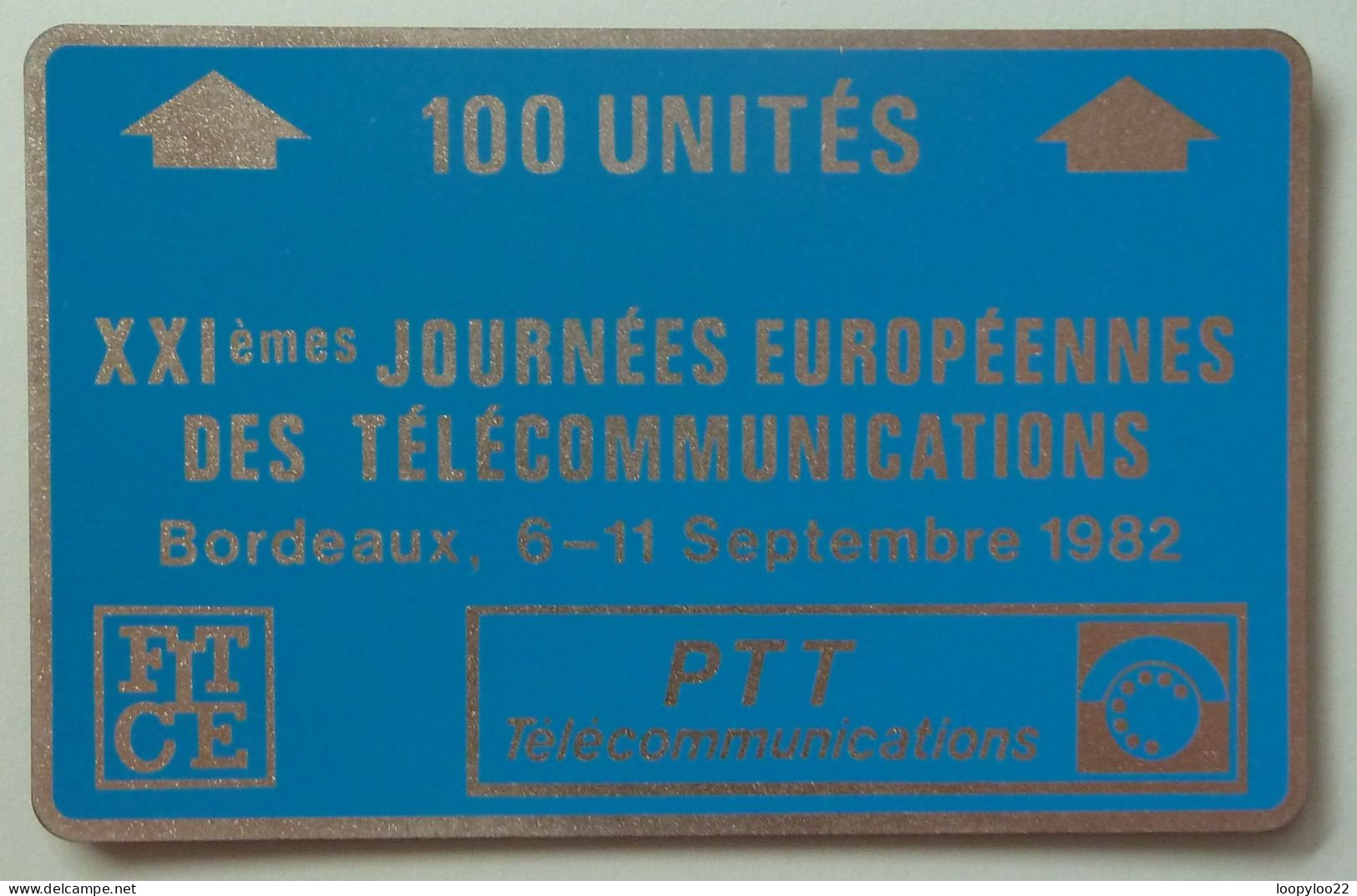 FRANC - Landis & Gyr - FITCE - XXI Journees Europeennes Des Tele - Bordeaux Sep 1982 - 100 Units - A16 - Mint - Interne Telefoonkaarten