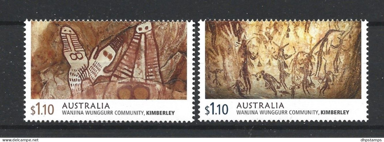Australia 2022 Rock Carvings Y.T. 5303/5304 ** - Unused Stamps