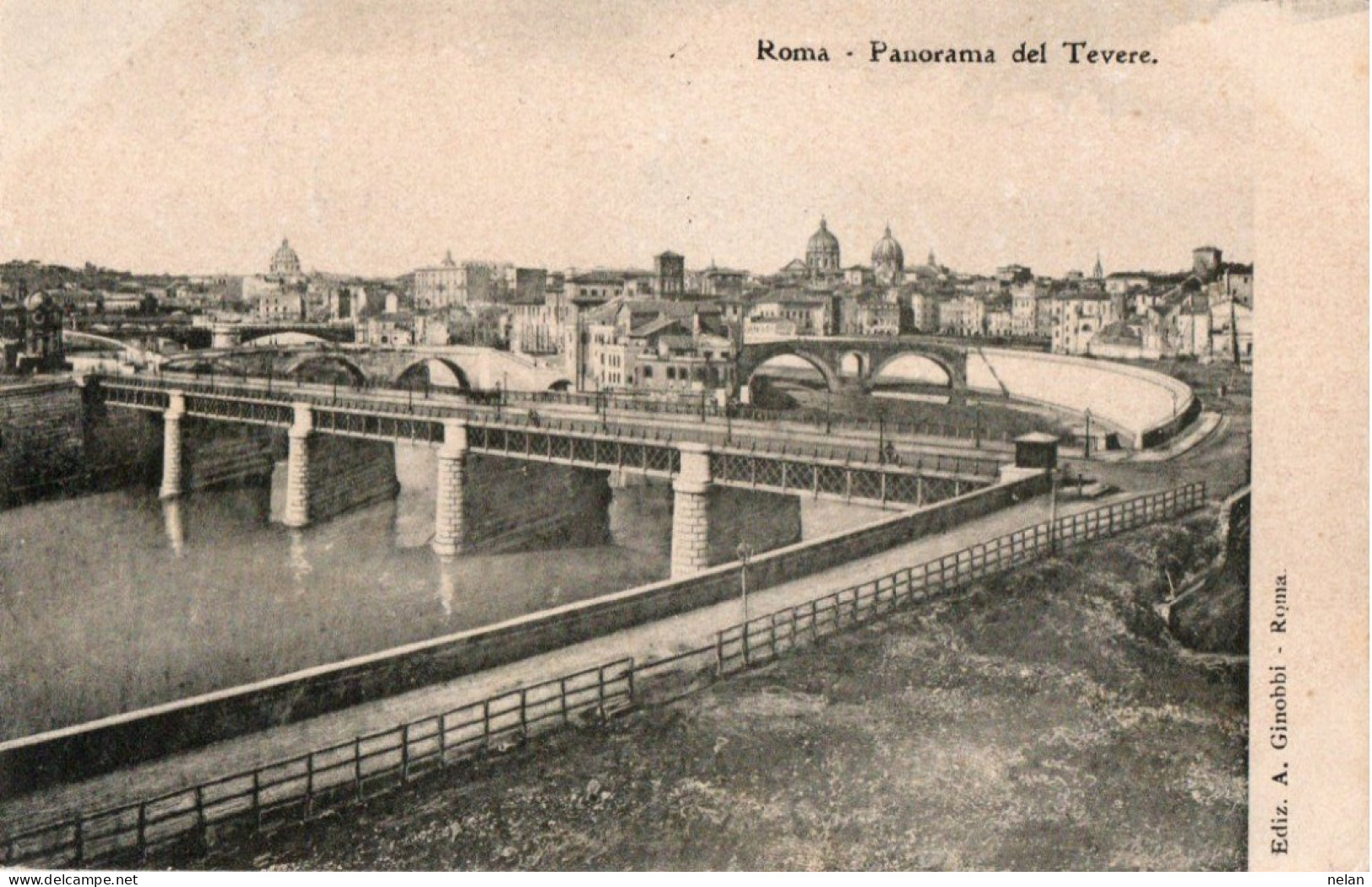 ROMA - PANORAMA DEL TEVERE - F.P. - Fiume Tevere