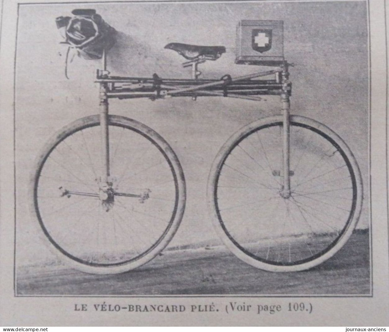 1898 LE VÉLO BRANCARD - SECOURISTES FRANÇAIS - LA VIE AU GRAND AIR - 1900 - 1949