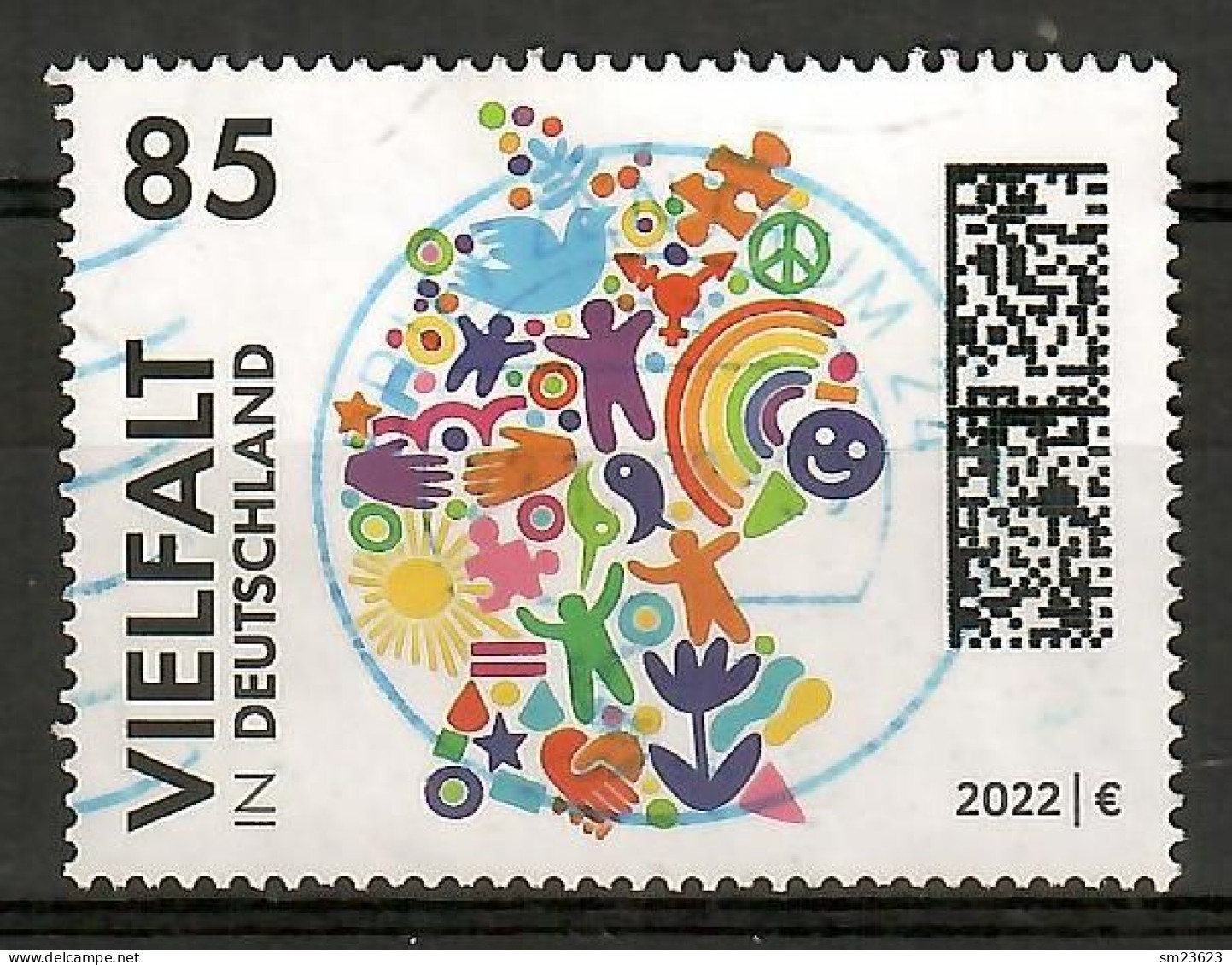 BRD 2022  Mi.Nr. 3727 , VIELFALT - Nassklebend - Gestempelt / Fine Used / (o) - Used Stamps