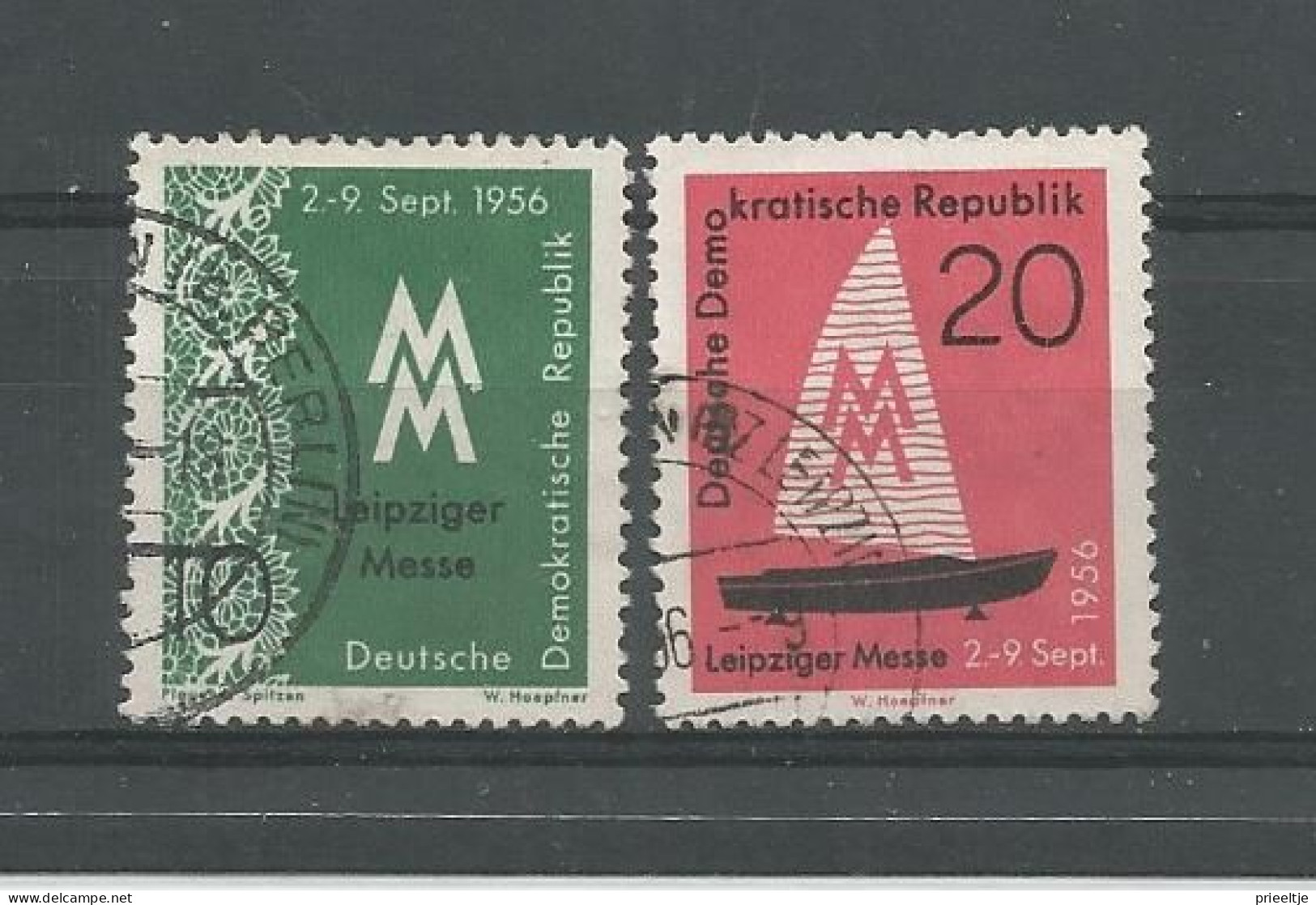 DDR 1956 Leipziger Herbstmesse Y.T. 261/262 (0) - Oblitérés