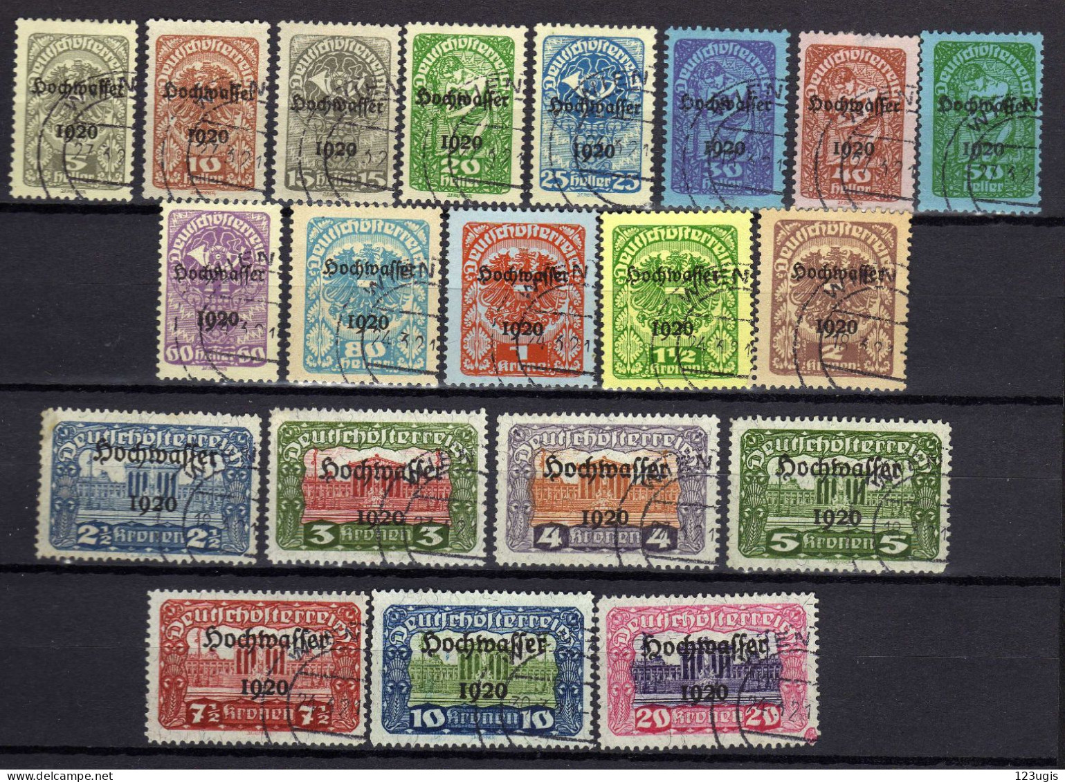 Österreich 1921, Mi 340-347; 349-357; 369, Gestempelt [200424XIV] - Used Stamps