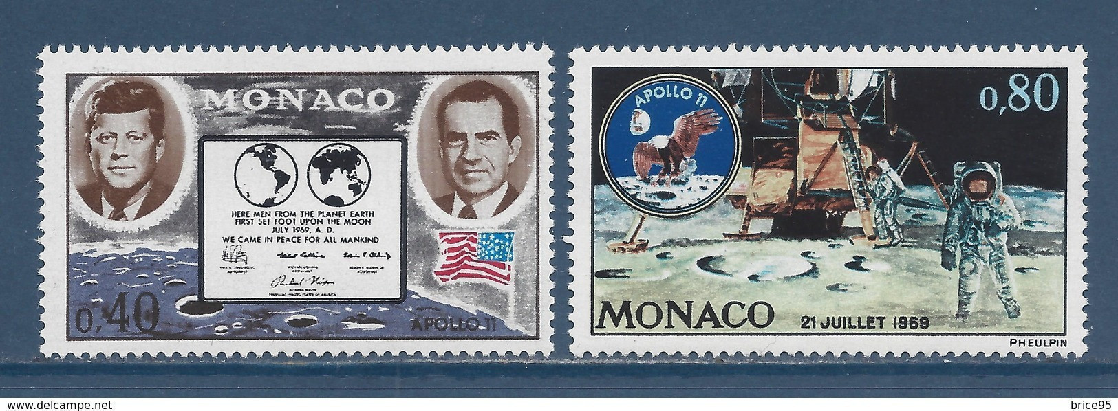 Monaco - YT N° 829 Et 830 ** - Neuf Sans Charnière - 1970 - Unused Stamps