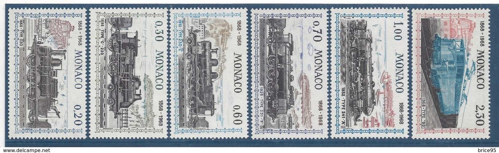 Monaco - YT N° 752 à 757 ** - Neuf Sans Charnière - 1968 - Nuevos