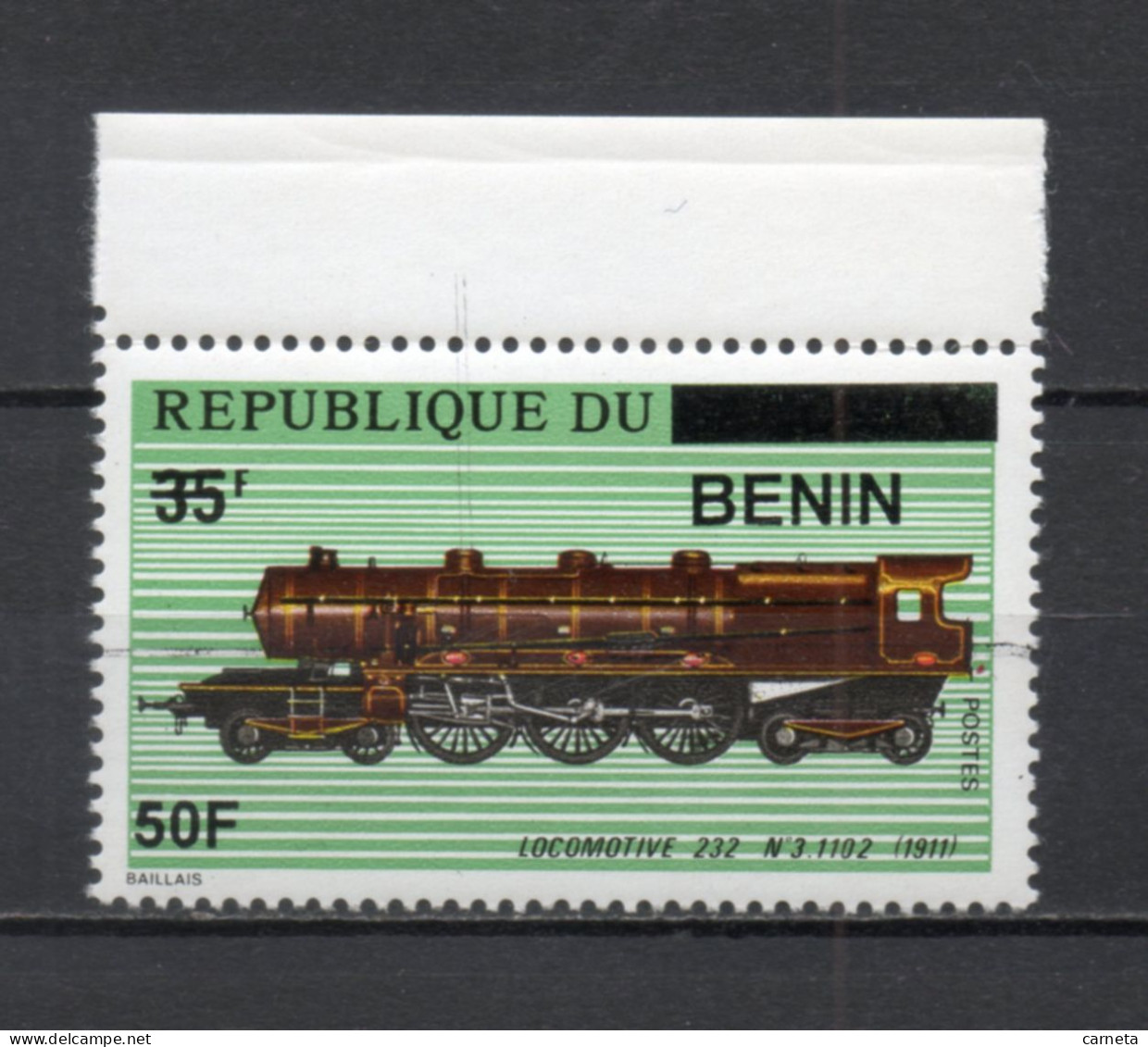 BENIN   N° 1144  NEUF SANS CHARNIERE  COTE  80.00€   TRAIN - Benin – Dahomey (1960-...)