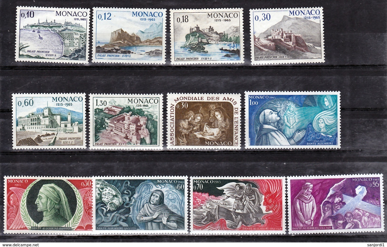 Monaco 1966 Année Complète Postes 677 à 707  Neuf ** TB  MnH  Sin Charnela Cote 28 - Années Complètes