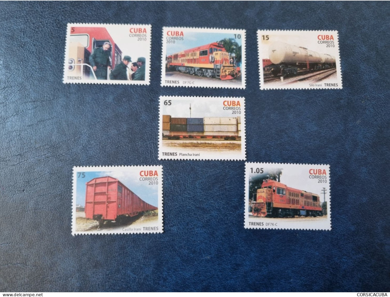 CUBA  NEUF  2010   TRENES  CON  FIDEL  //  PARFAIT  ETAT  //  1er  CHOIX  // - Unused Stamps