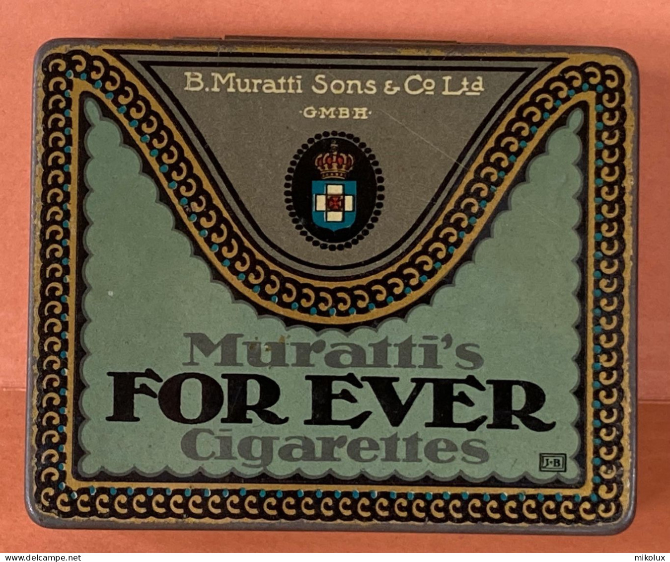 Rare Boite Cigaretttes Muratti's For Ever - Empty Tobacco Boxes