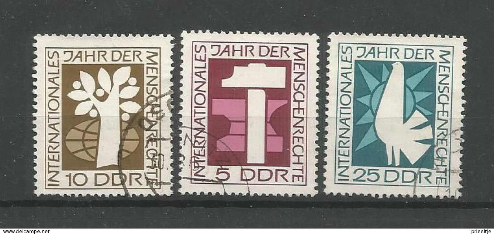 DDR 1968 Int. Year Of Human Rights Y.T. 1065/1067 (0) - Used Stamps