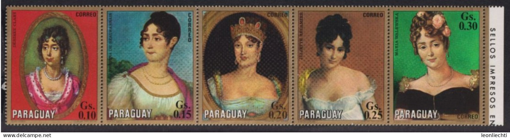 1971 Paraguay ** Mi:PY 2230-2234, Sn:PY 1393, Yt:PY 1171-1176 Napoleon's Women. - Paraguay