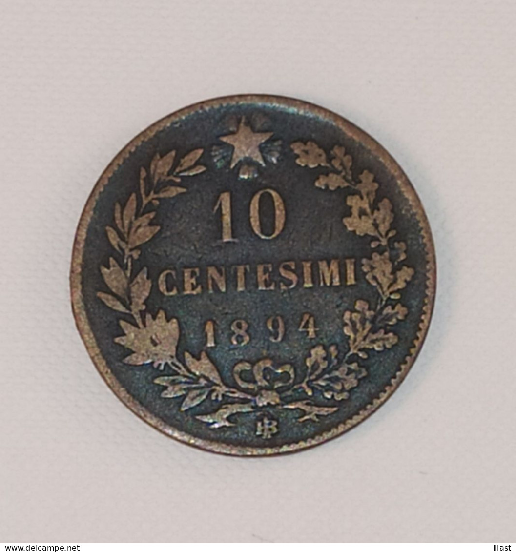 10 Centesimi Umberto 1 1894 BI - 1878-1900 : Umberto I