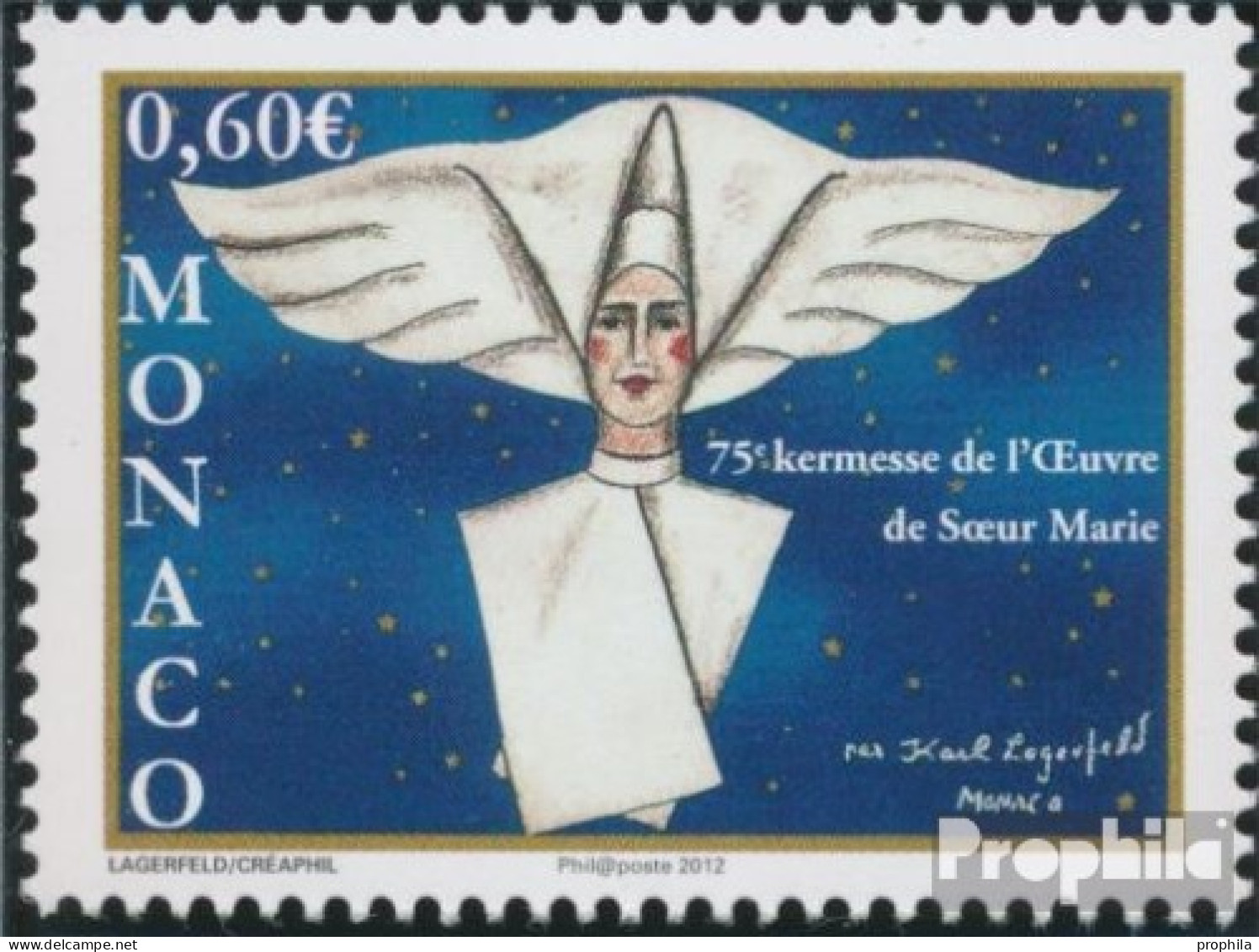 Monaco 3079 (kompl.Ausg.) Postfrisch 2012 Wohltätigkeitsbasar - Unused Stamps
