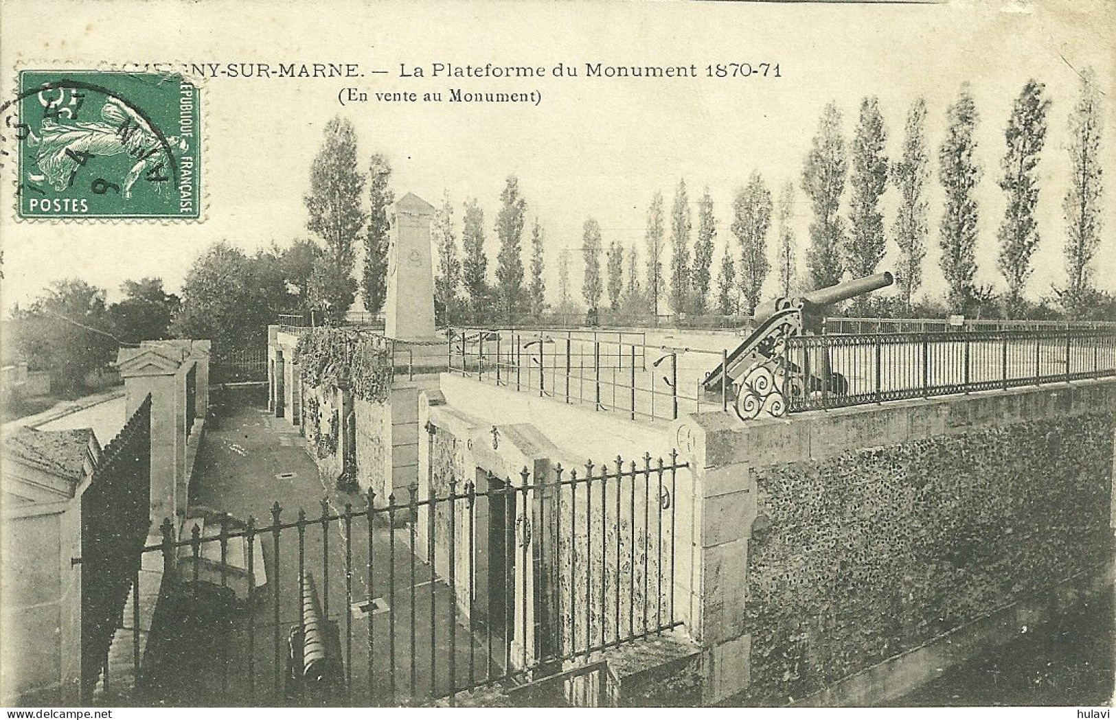 94  CHAMPIGNY SUR MARNE - LA PLATEFORME DU MONUMENT 1870-71 (ref 1279) - Champigny Sur Marne
