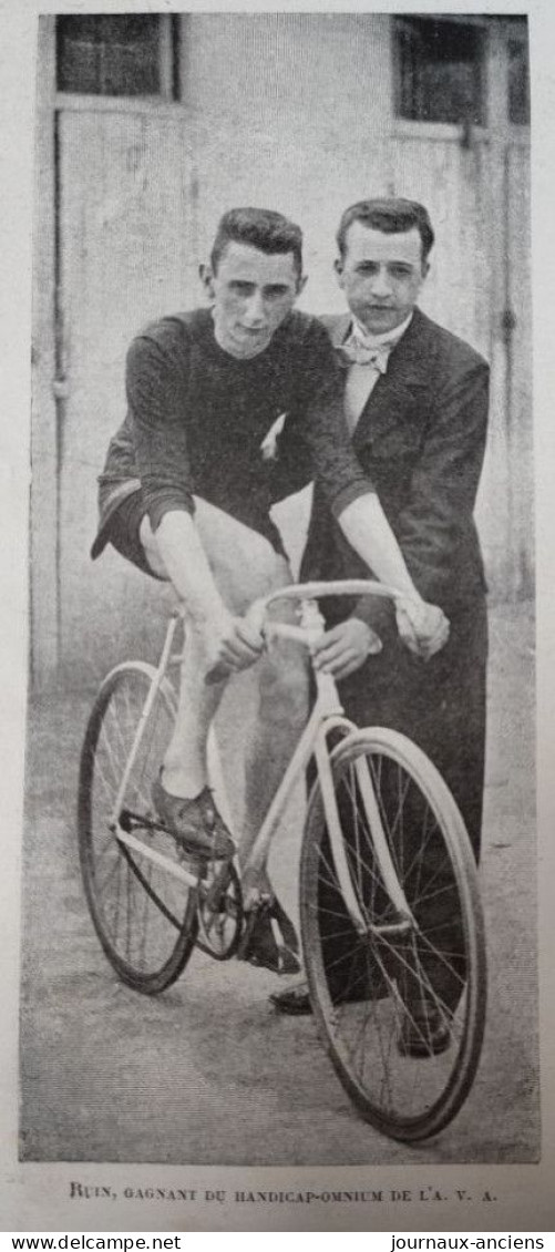 1898 CYCLISME - LE HANDICAP OMNIUM - RUIN ( UNION SPORTIVE DU BON MARCHÉ ) VÉLODROME DU PARC DES PRINCES - Riviste - Ante 1900