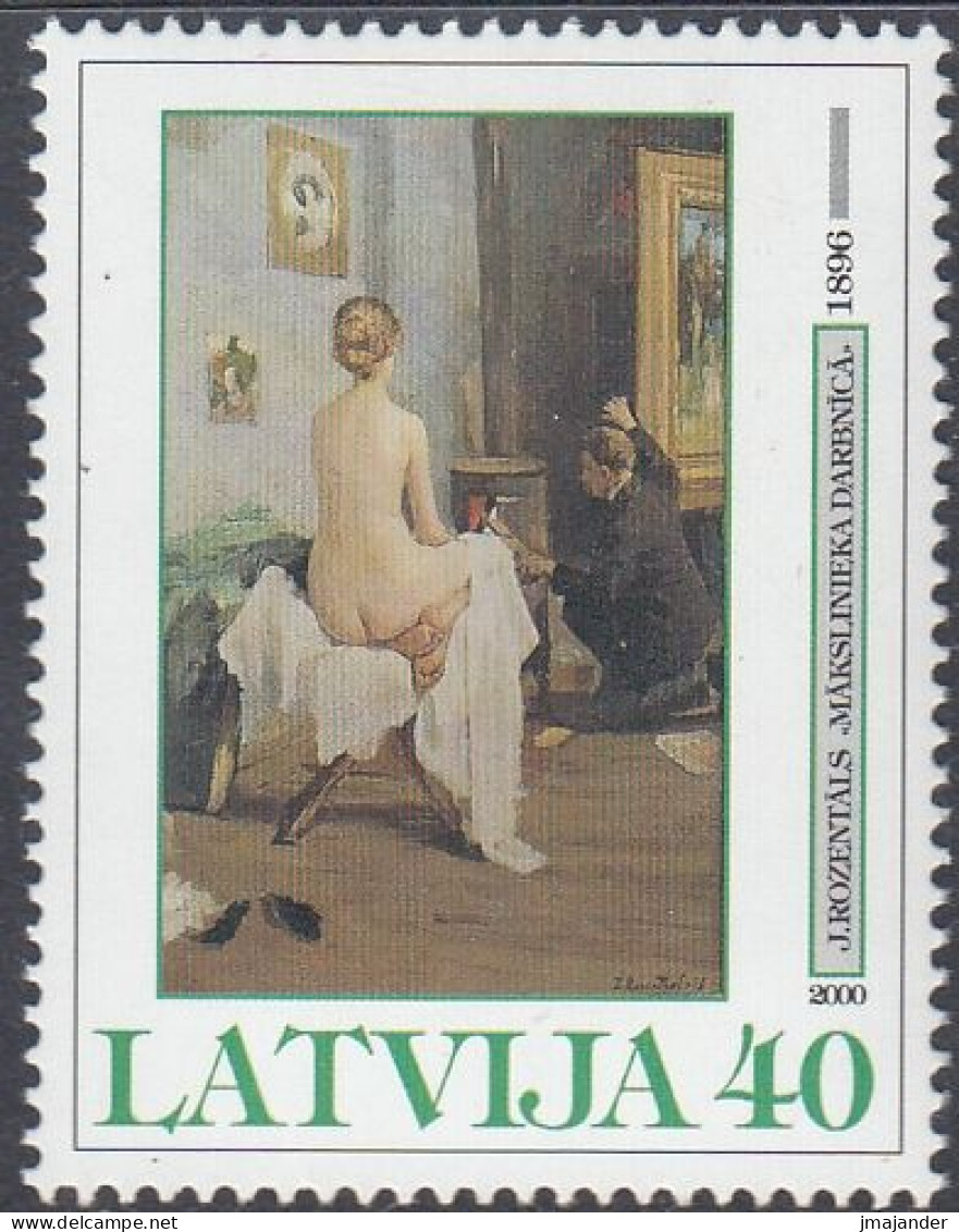 Latvia 2000 -  Latvian Painting: Painter's Studio By Janis Rozentāls - Mi 517 ** MNH [1840] - Letonia