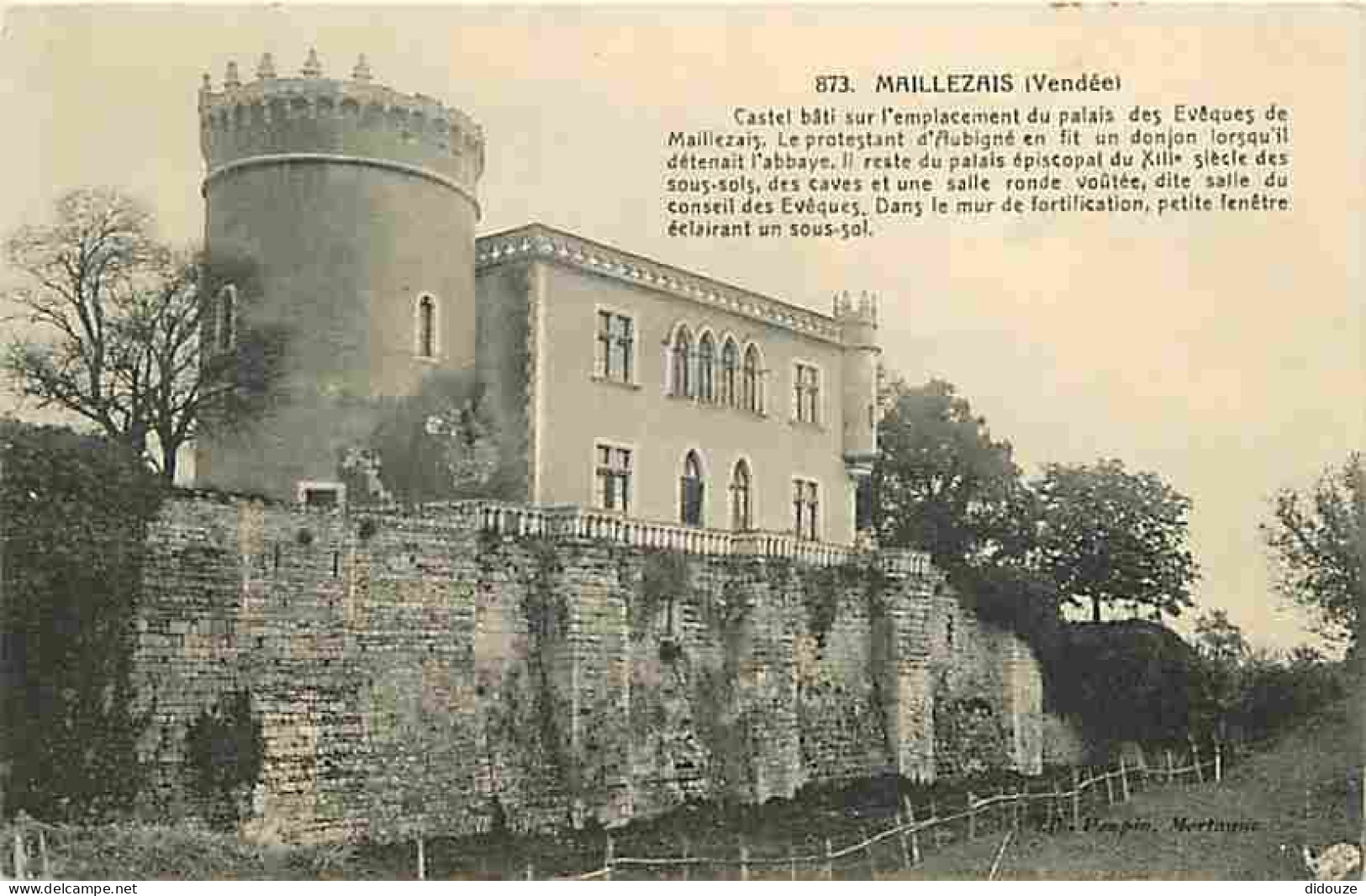 85 - Maillezais - Castel Bâti Sur L'emplacement Du Palais Des Evêques - Carte Neuve - CPA - Voir Scans Recto-Verso - Maillezais