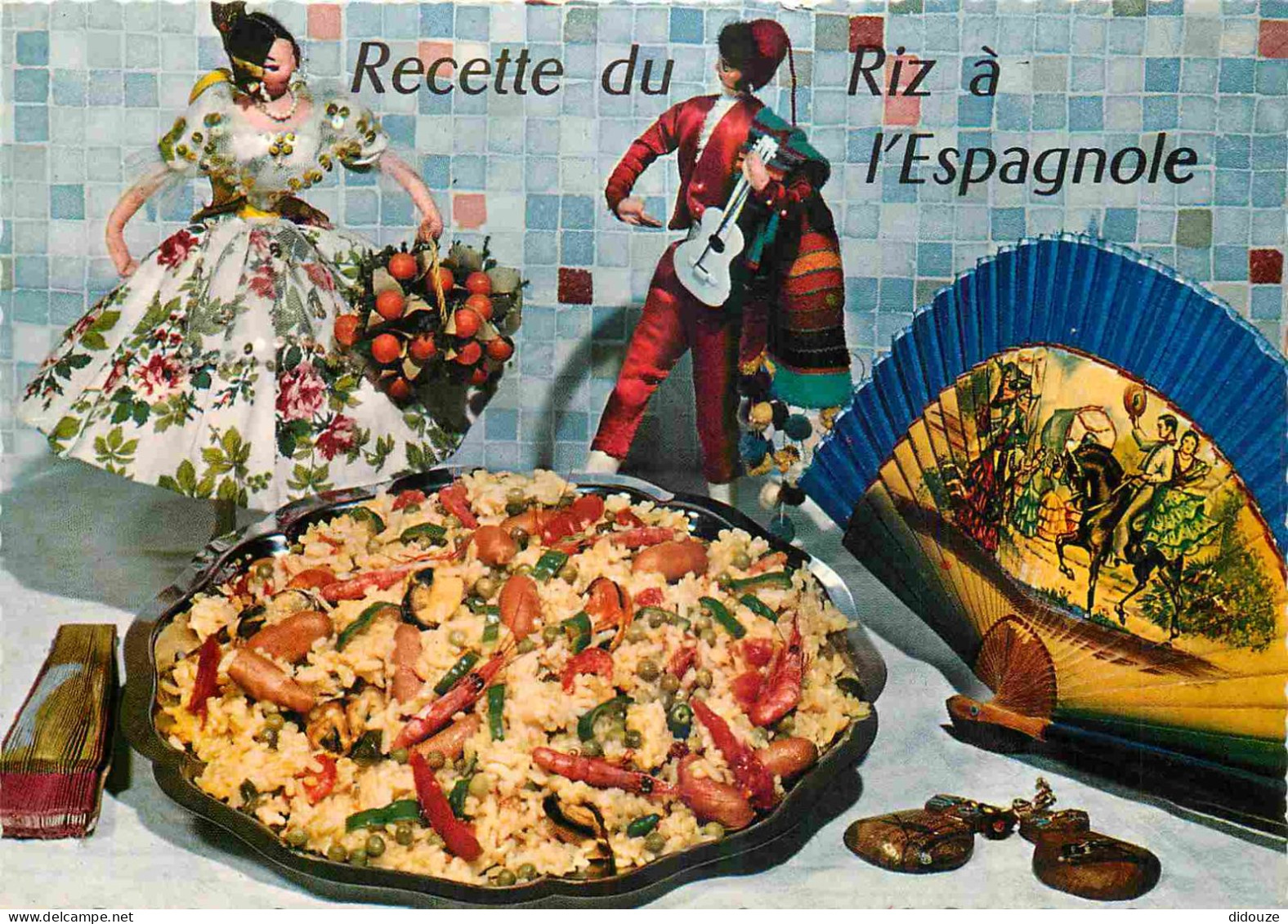 Recettes De Cuisine - Riz à L'espagnole - Poupées - Gastronomie - Carte Dentelée - CPM - Carte Neuve - Voir Scans Recto- - Ricette Di Cucina