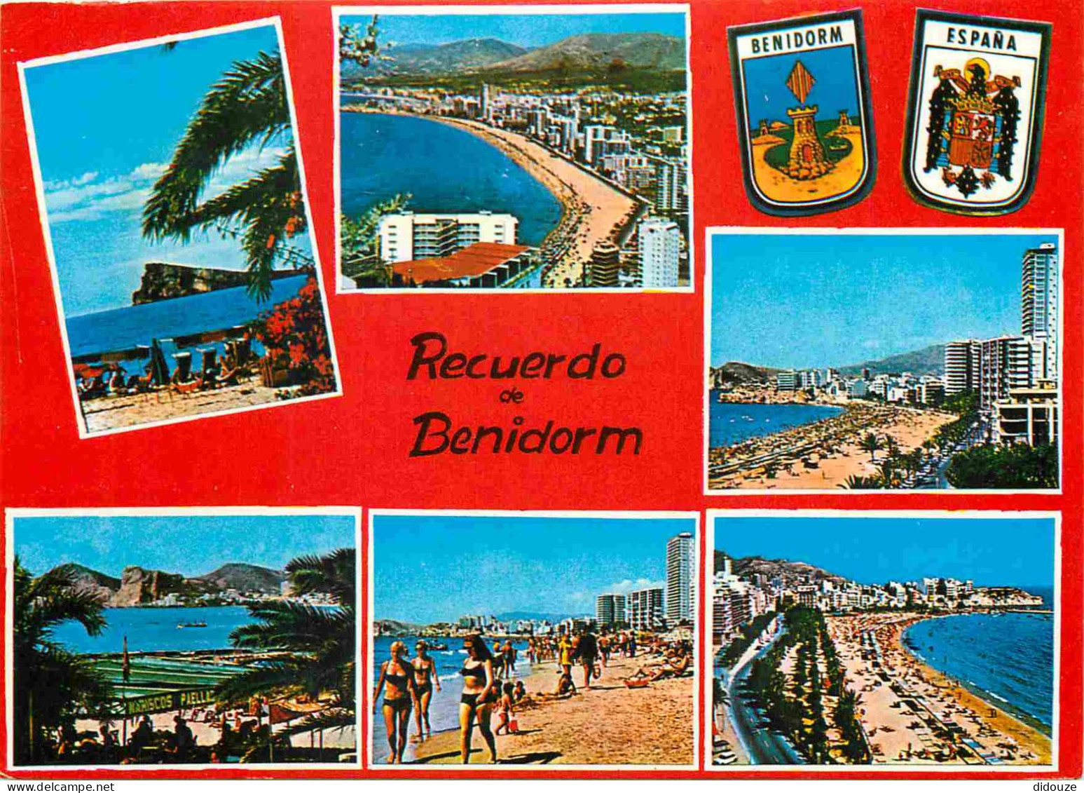 Espagne - Espana - Comunidad Valenciana - Benidorm - Multivues - Blasons - Femmes En Maillot De Bain - CPM - Voir Scans  - Alicante