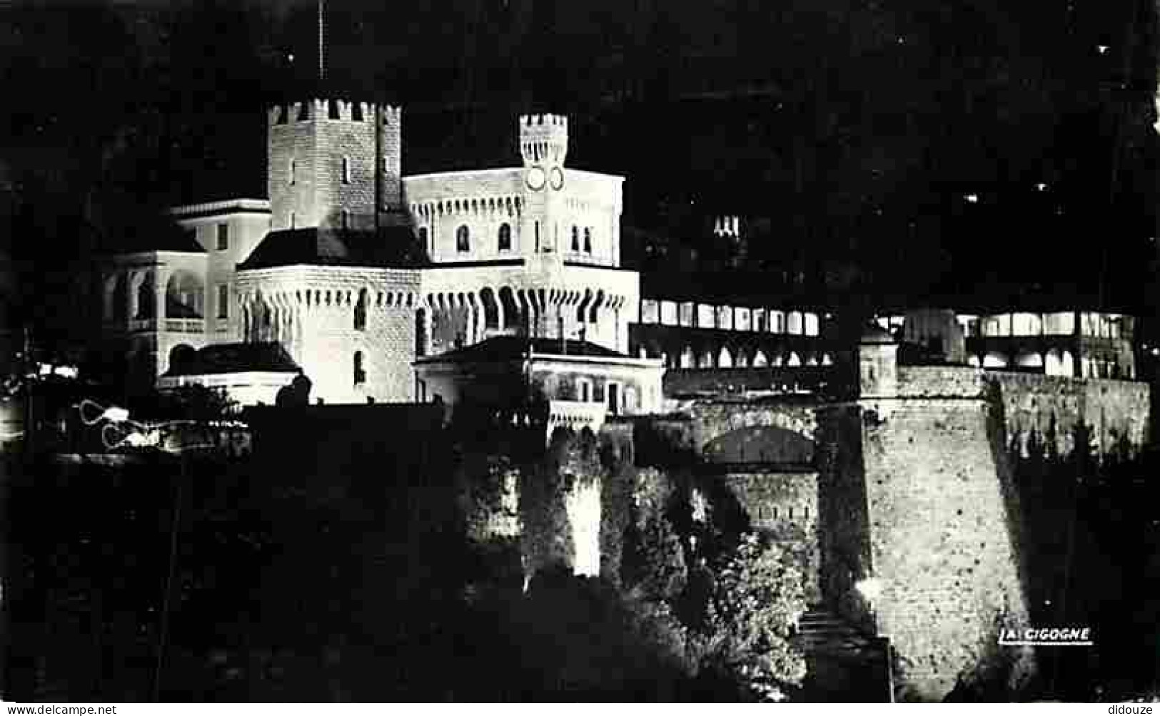 Monaco - Le Palais Princier - Vue De Nuit - Flamme Postale - CPM - Voir Scans Recto-Verso - Fürstenpalast