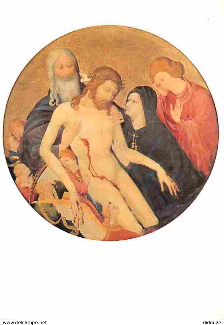 Art - Peinture Religieuse - Malouel - Grande Piétà Ronde - Musée Du Louvre - Carte Neuve - CPM - Voir Scans Recto-Verso - Tableaux, Vitraux Et Statues