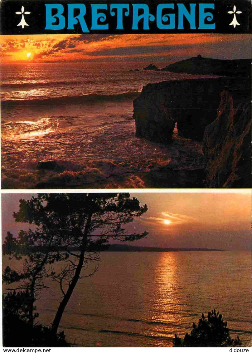 Régions - Bretagne - La Cote Bretonne - Multivues - Coucher De Soleil - CPM - Voir Scans Recto-Verso - Bretagne