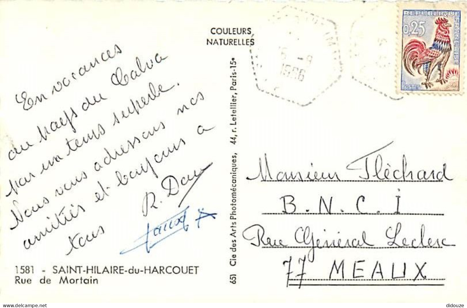 50 - Saint Hilaire Du Harcouet - Rue De Mortain - Carte Dentelée - CPSM Format CPA - Voir Scans Recto-Verso - Saint Hilaire Du Harcouet