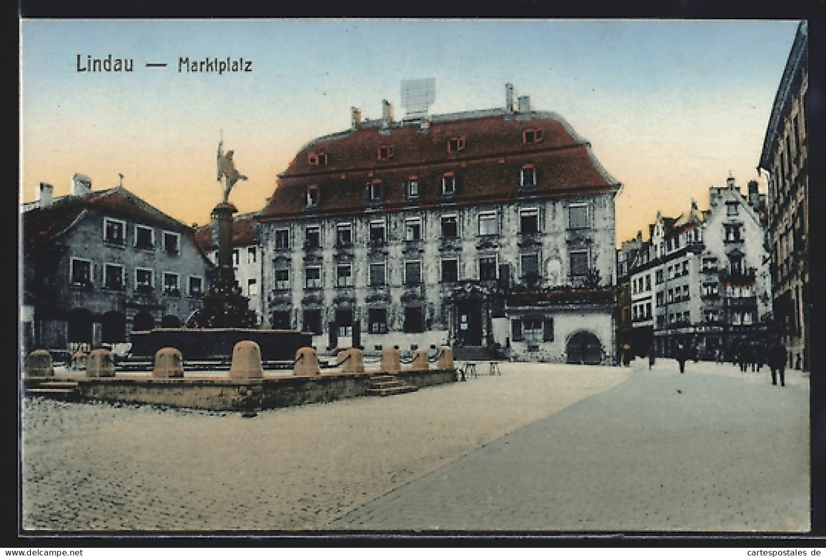 AK Lindau I. Bodensee, Säule Auf Dem Marktplatz  - Lindau A. Bodensee