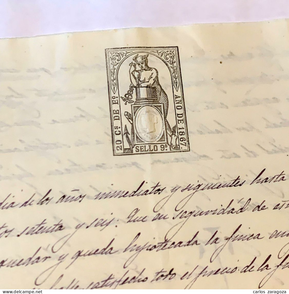 ESPAÑA 1867—TIMBRE FISCAL De 20 Cts De Escudo—Pliego Completo, 4 Páginas. Fábrica Nacional Del Sello — TIMBROLOGIA - Steuermarken