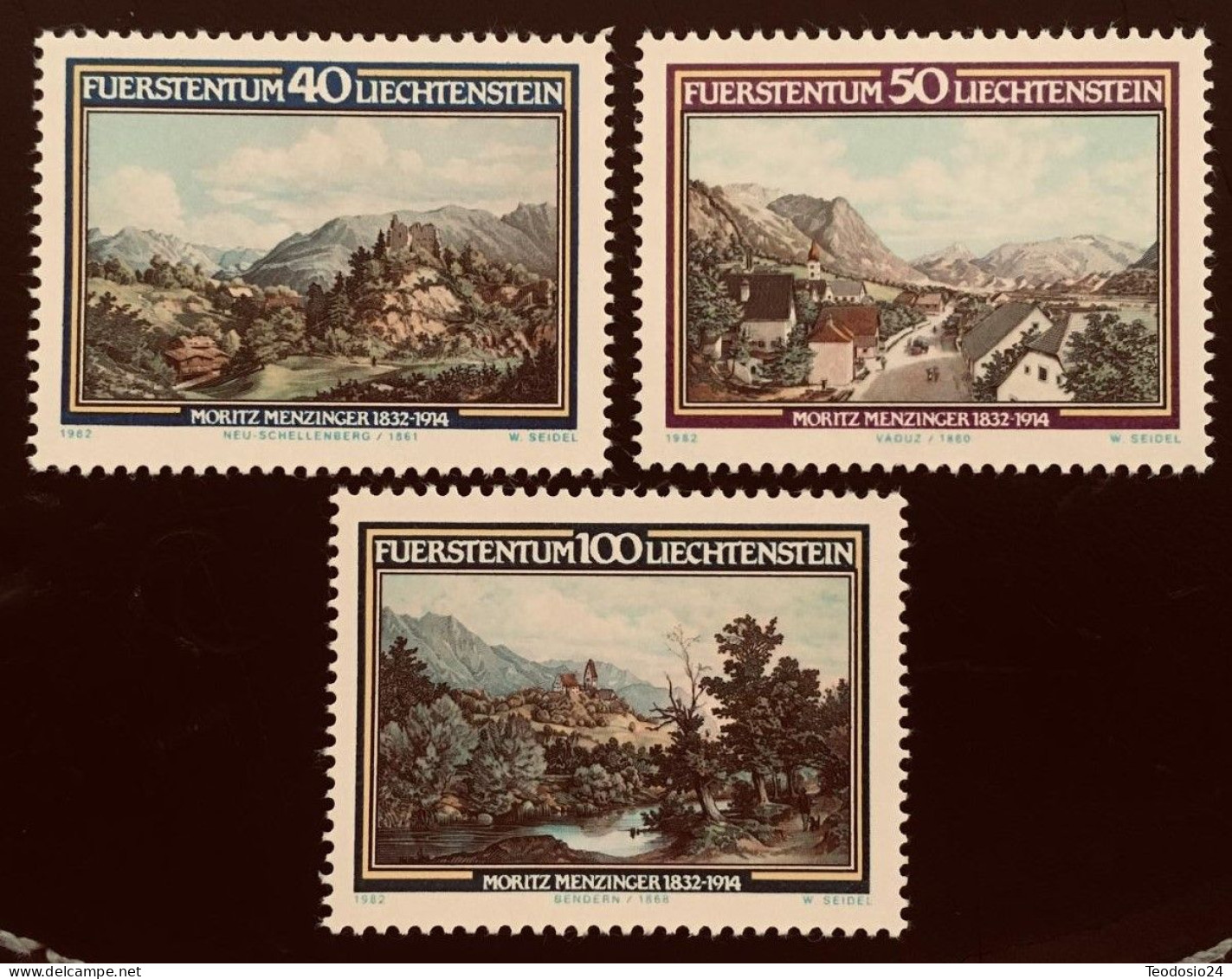 Liechtenstein 1982 Yt 747 A 749 ** - Unused Stamps