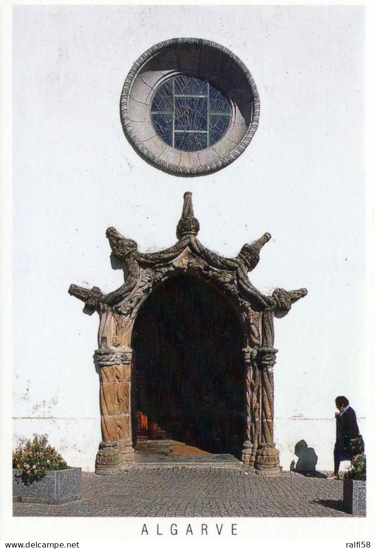 1 AK Portugal * Eingangsportal Der Kirche In Der Stadt Monchique - Mit Verknoteten Säulen - Ein Manuelinisches Portal - Other & Unclassified