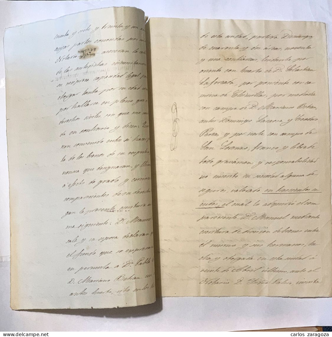 ESPAÑA 1869—TIMBRE FISCAL De 60 Cts De Escudo—Pliego Completo, 4 Páginas. Marca De Agua — TIMBROLOGIA - Steuermarken