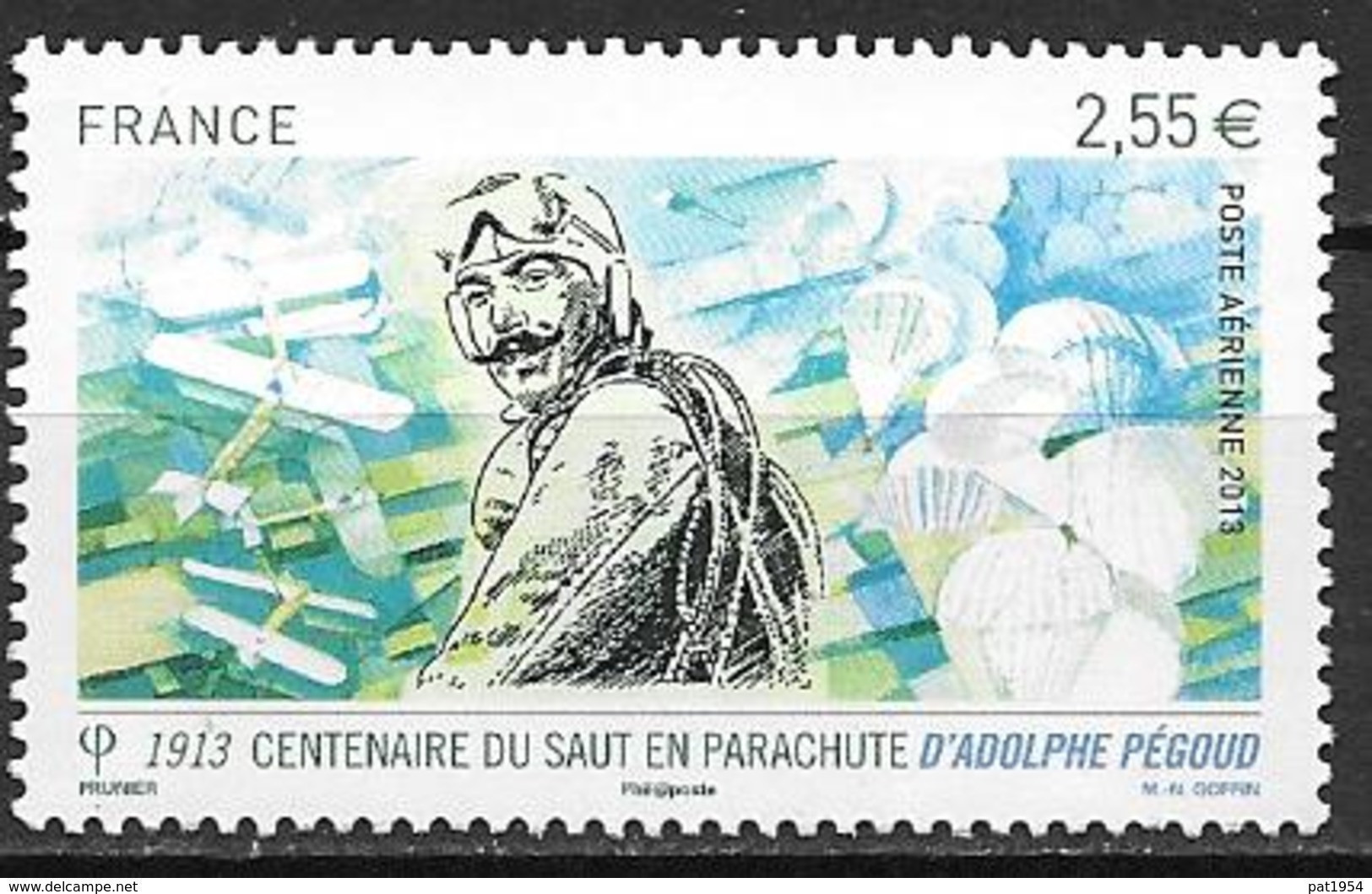 France 2013 Poste Aérienne N° 76, Adolphe Pégout, à La Faciale - 1960-.... Nuevos