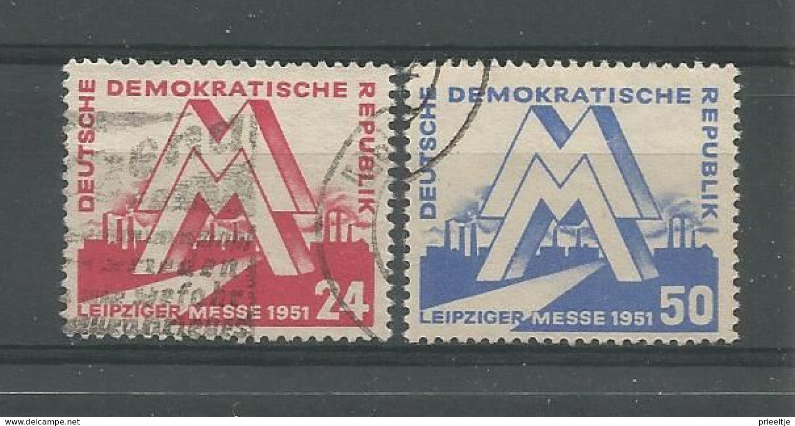 DDR 1951 Leipziger Messe Y.T. 34/35 (0) - Oblitérés