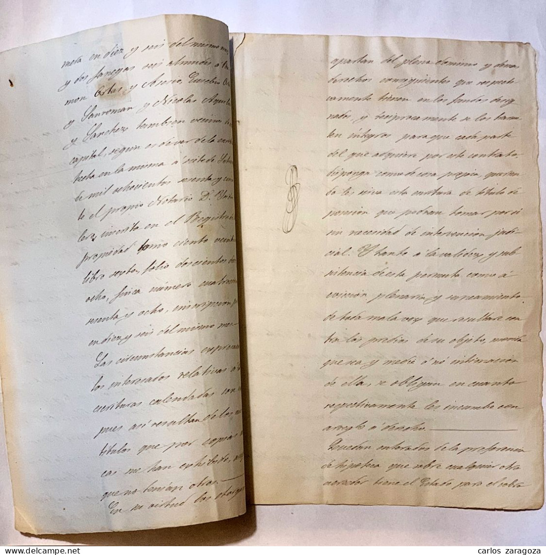 ESPAÑA 1869—TIMBRE FISCAL De 200 Milesimas HABILITADO—Pliego Completo, 4 Pág. Marca De Agua—TIMBROLOGIA - Fiscale Zegels