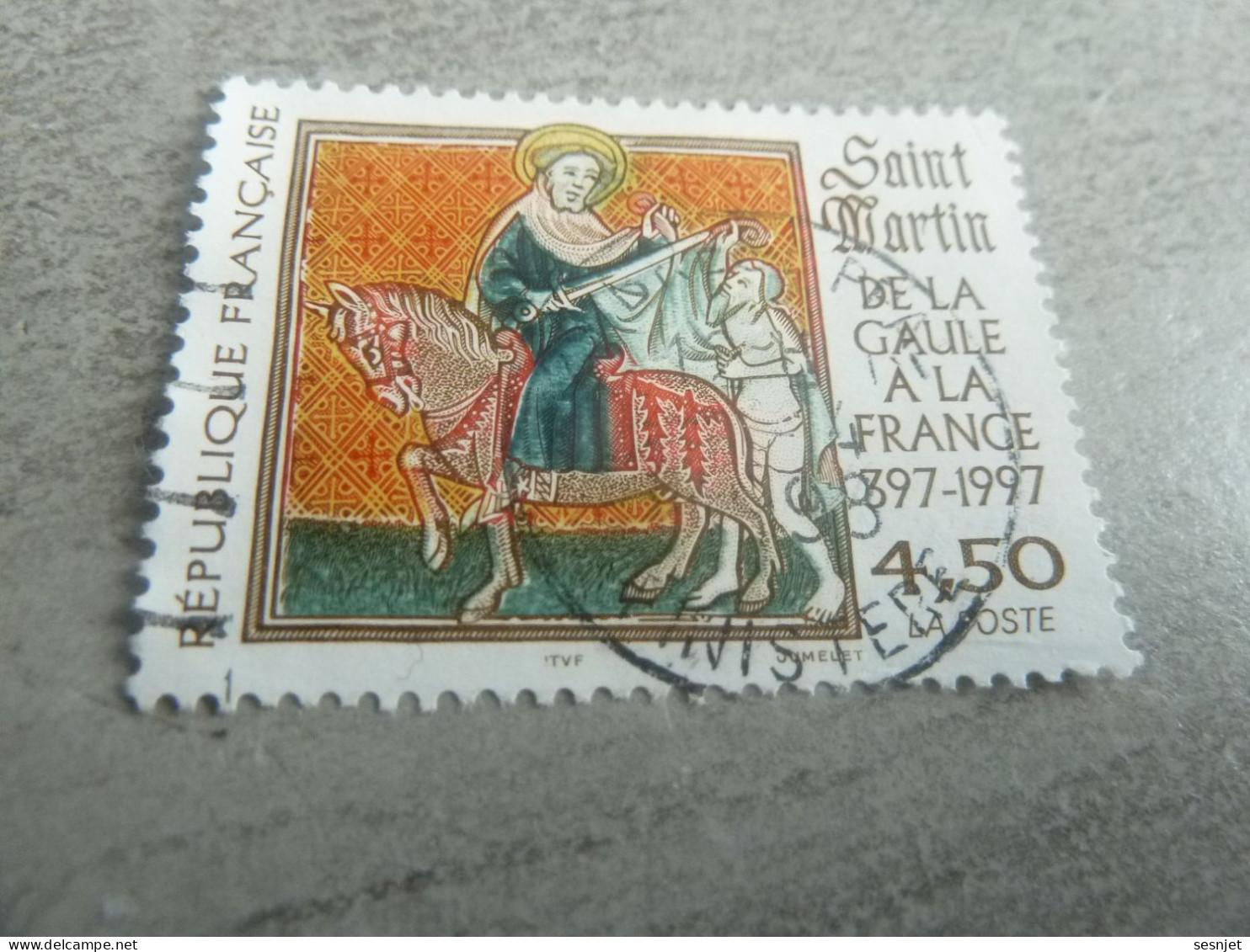 Saint-Martin (320-397) - De La Gaule à La France - 4f.50 - Yt 3078 - Multicolore - Oblitéré - Année 1997 - - Usados