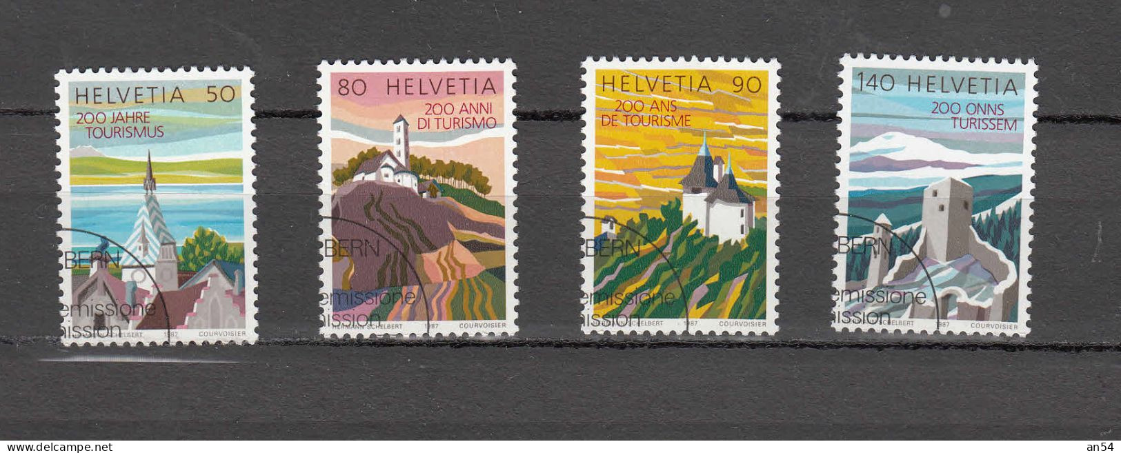 1987      N° 753X à 756X  OBLITERATIONS PREMIER JOUR      CATALOGUE SBK - Used Stamps